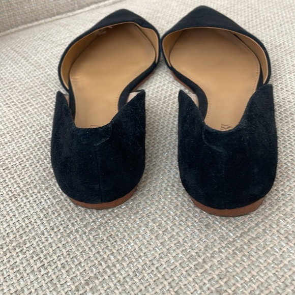 Suede J Crew Factory Zoe D’Orsay Flats with Pointed Toe - Sz 7 - Picture 3 of 7